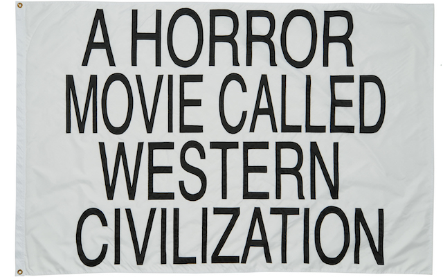 Jayson Musson, <em>A Horror</em> (2017), part of the "Pledges of Allegiance" project commissioned by Creative Time. Courtesy of Creative Time. 