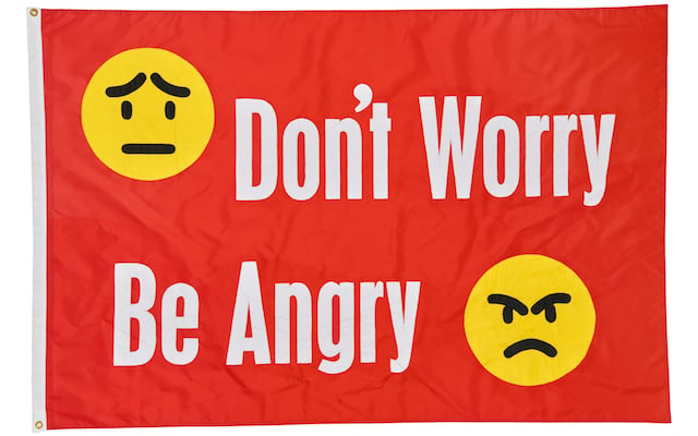 Jeremy Deller, <em>Don't Worry, Be Angry</em> (2017), part of the "Pledges of Allegiance" project commissioned by Creative Time. Courtesy of Creative Time. 