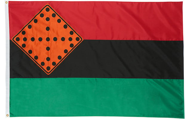 Nari Ward, <em>Breathing Flag</em> (2017), part of the "Pledges of Allegiance" project commissioned by Creative Time. Courtesy of Creative Time. 