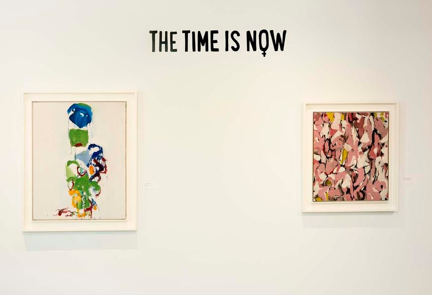 Installation view of "The Time is Now" at Michael Rosenfeld Gallery, image courtesy the gallery.
