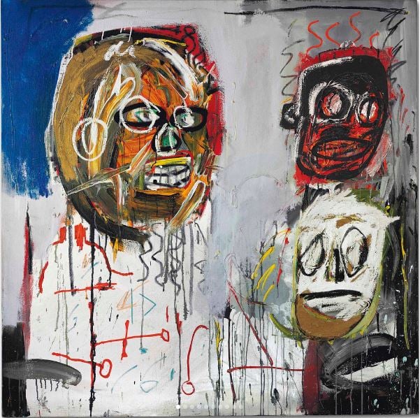 Jean-Michel Basquiat at Acquavella Gallery booth, Art Basel. Image via instagram.