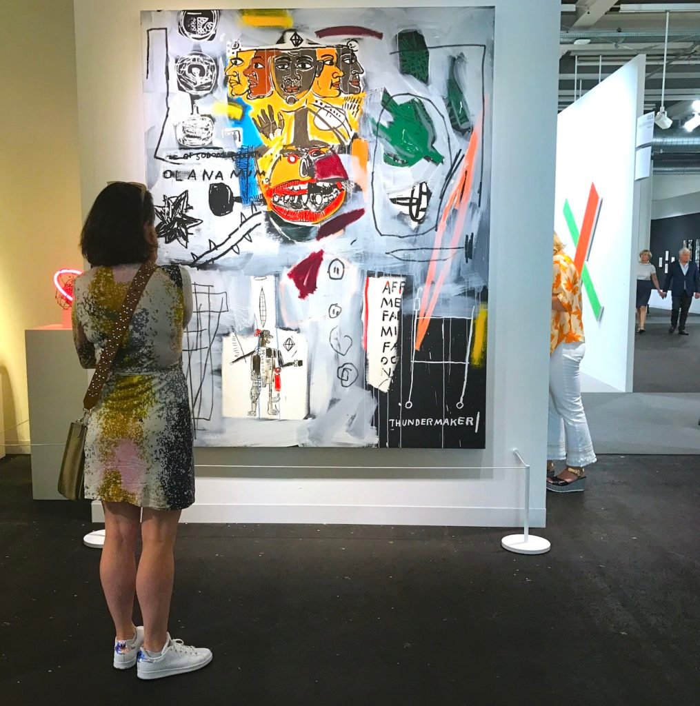 A 1984 Basquiat on Richard Gray's stand at Art Basel 2017.