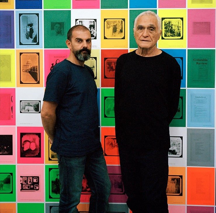 Ugo Rondinone and John Giorno. Photo by Giasco Bertoli.