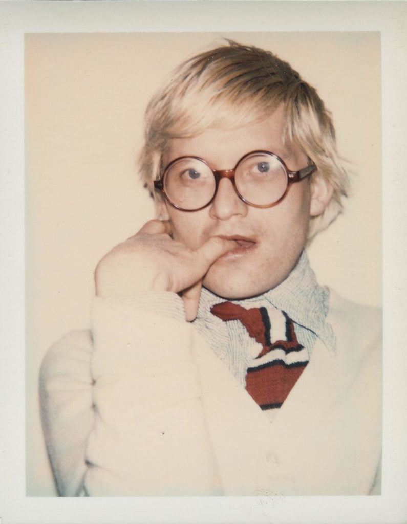 Andy Warhol portrait of David Hockney. Courtesy of the Andy Warhol Foundation for the Visual Arts, Inc./Artimage.