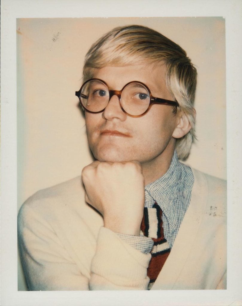 Andy Warhol portrait of David Hockney. Courtesy of the Andy Warhol Foundation for the Visual Arts, Inc./Artimage.