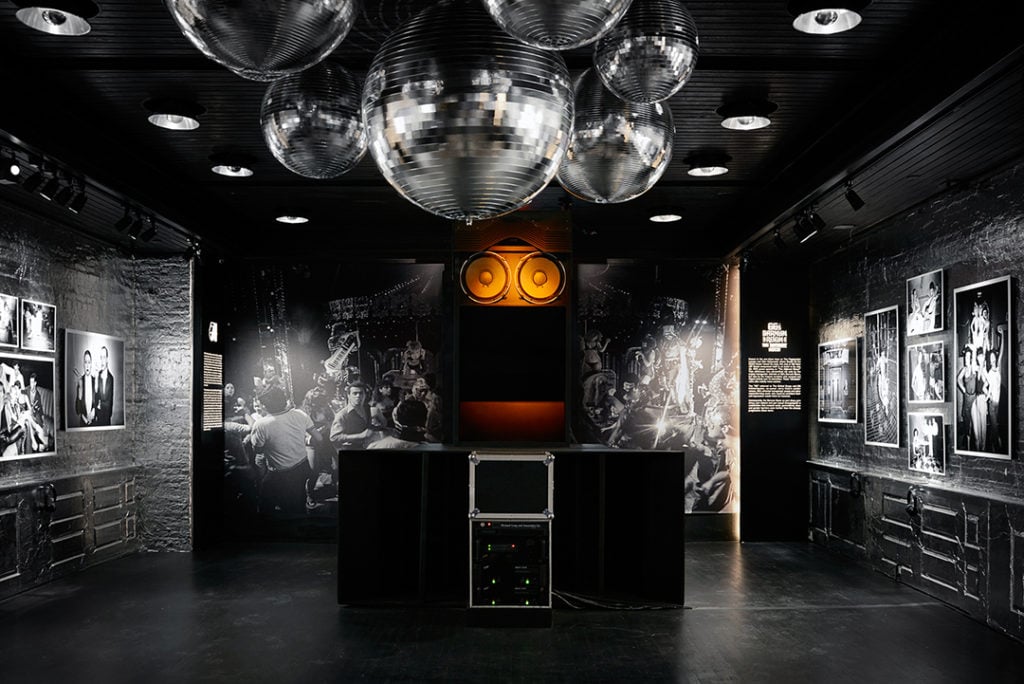 "Night Fever: New York Disco 1977–1979, the Bill Bernstein Photographs," currently on view at the Museum of Sex (installation view). Courtesy of the Museum of Sex/Lissa Rivera.