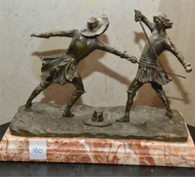 This sculpture was among the stolen artworks recovered from a thief's home in France. Courtesy of the French National Police.