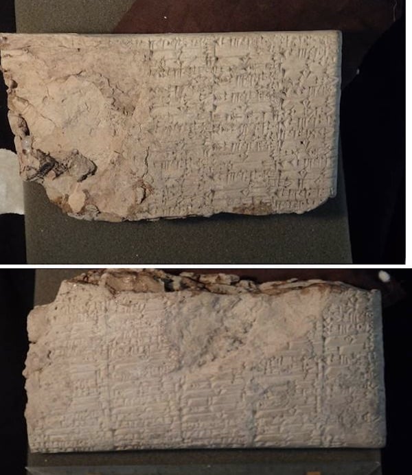 Cuneiform tablets attached as exhibits to the Department of Justice civil complaint. Courtesy US Department of Justice.