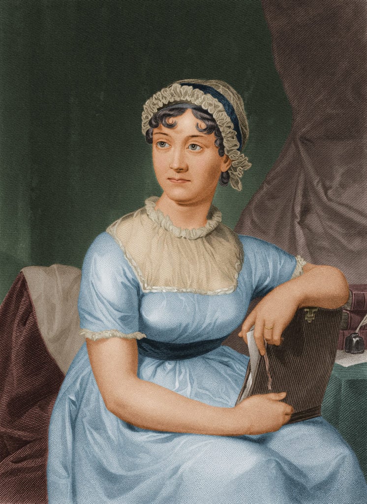 English author Jane Austen. Courtesy of Stock Montage/Stock Montage/Getty Images.