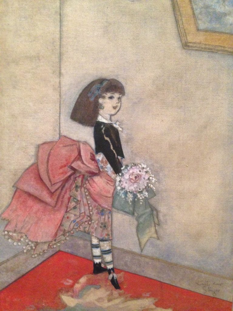 Hilary Knight was inspired by this piece by his mother, Katherine Sturges Knight, in his design for Eloise. Courtesy of Sarah Cascone.