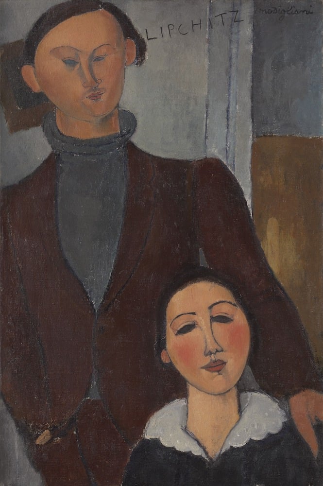 Amedeo Modigliani, Jacques and Berthe Lipchitz (1916). Courtesy the Art Institute of Chicago.