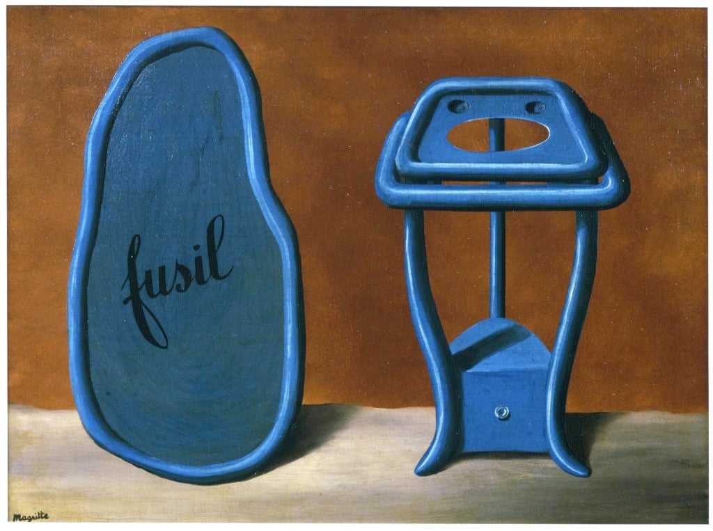 René Magritte, <i>The Duo </i>,(1928-29). Collezione Fondazione Francesco Federico Cerruti per l’Arte long-term loan to Castello di Rivoli Museo d’Arte Contemporanea, Rivoli-Torino.