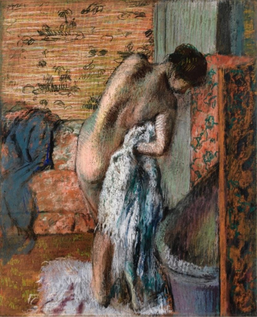 Edgar Degas's <i>After the Bath</i> (c.1886). Image courtesy of the J. Paul Getty Museum. 