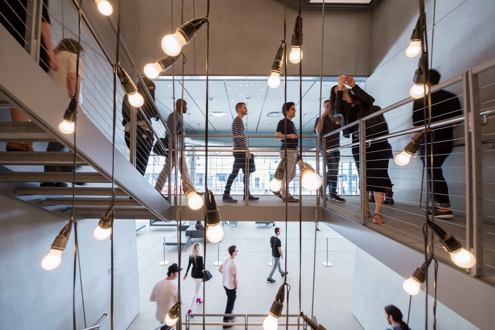 Visitors to New York's Whitney Museum of American Art. Photograph © Timothy Schenck, 2015.