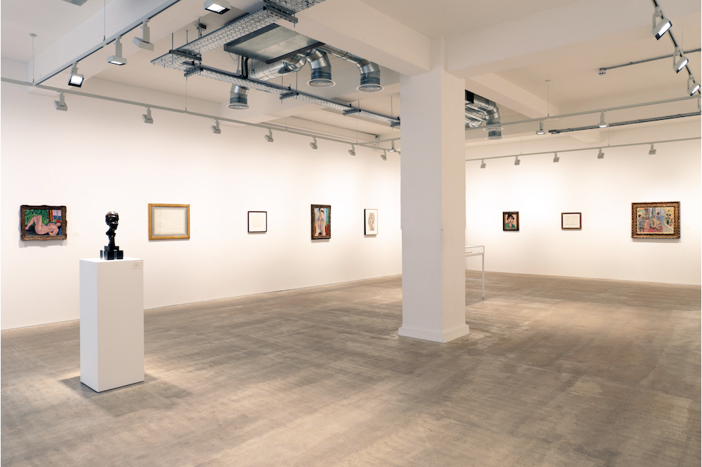 An installation view of the show
