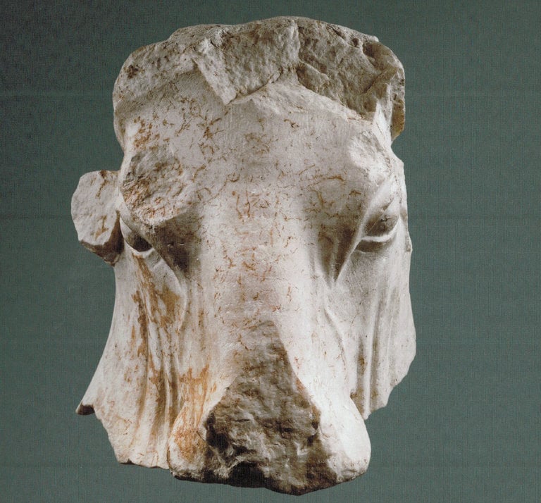 This ancient bull head may have been looted to from Lebanon. The Metropolitan Museum of Art, where it was on loan, has turned it over to the Manhattan DA. Courtesy of William and Lynda Beierwaltes.