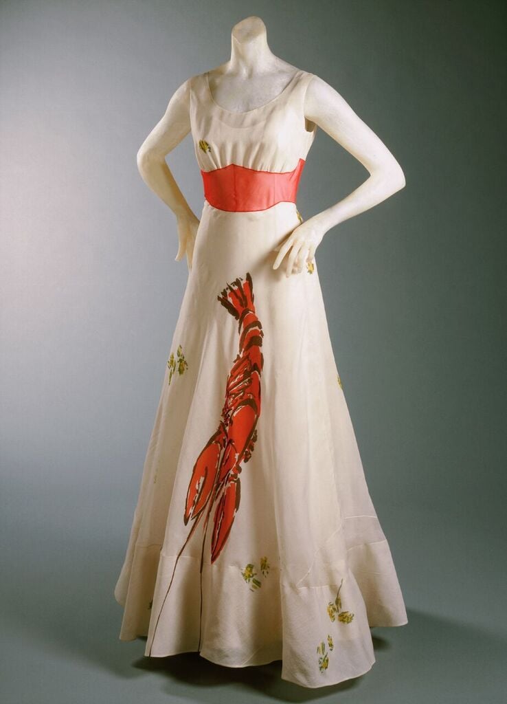 Woman’s Dinner Dress, a collaboration between Elsa Schiaparelli and Salvador Dalí. Courest of the Philadelphia Museum of Art.