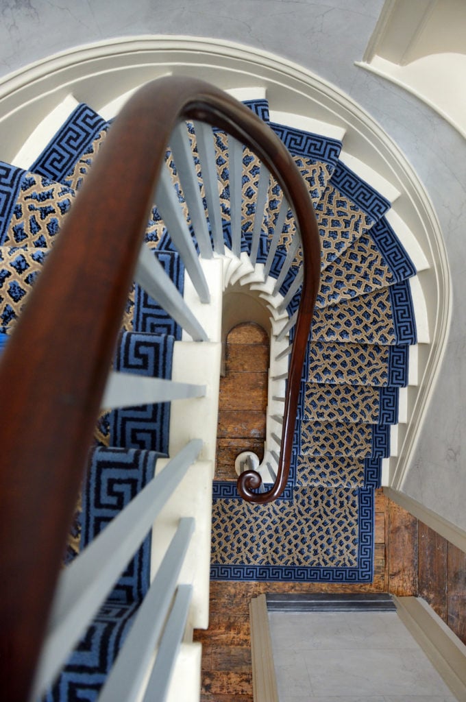 The staircase of J.M.W. Turner's Sandycombe House after renovations. Courtesy of Anne Purkiss/Turner's House Trust.