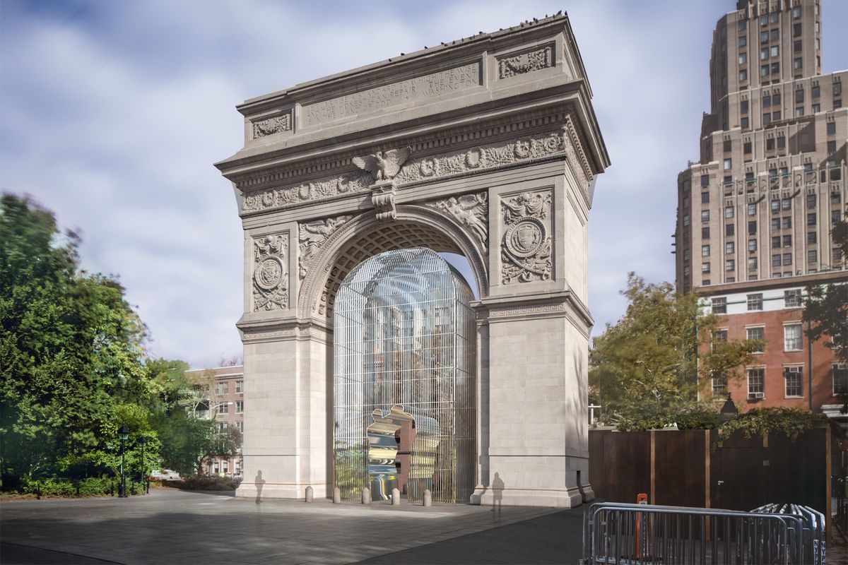 A rendering of Ai Weiwei's upcoming Washington Square installation. (Photo courtesy of Ai Weiwei Studio: Frahm & Frahm.)