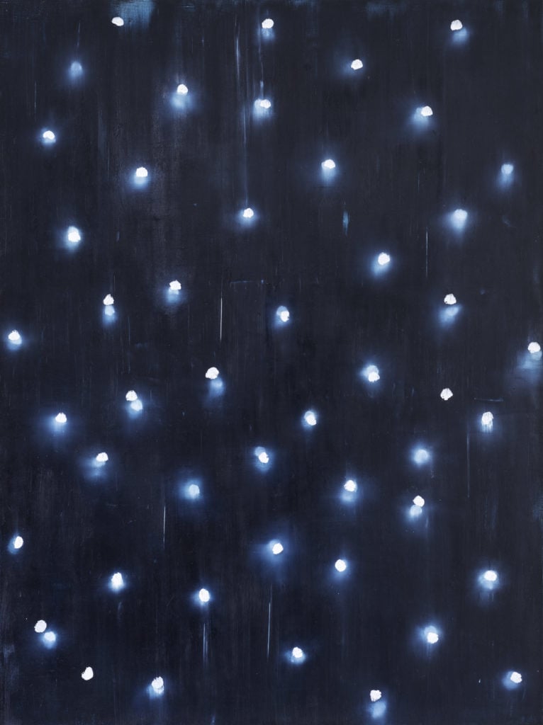 Ross BlecknerGalaxy Painting, 1993Oil on canvas60 x 48 inches (152.4 x 121.9 cm)Linda Pace Foundation, San Antonio, TX