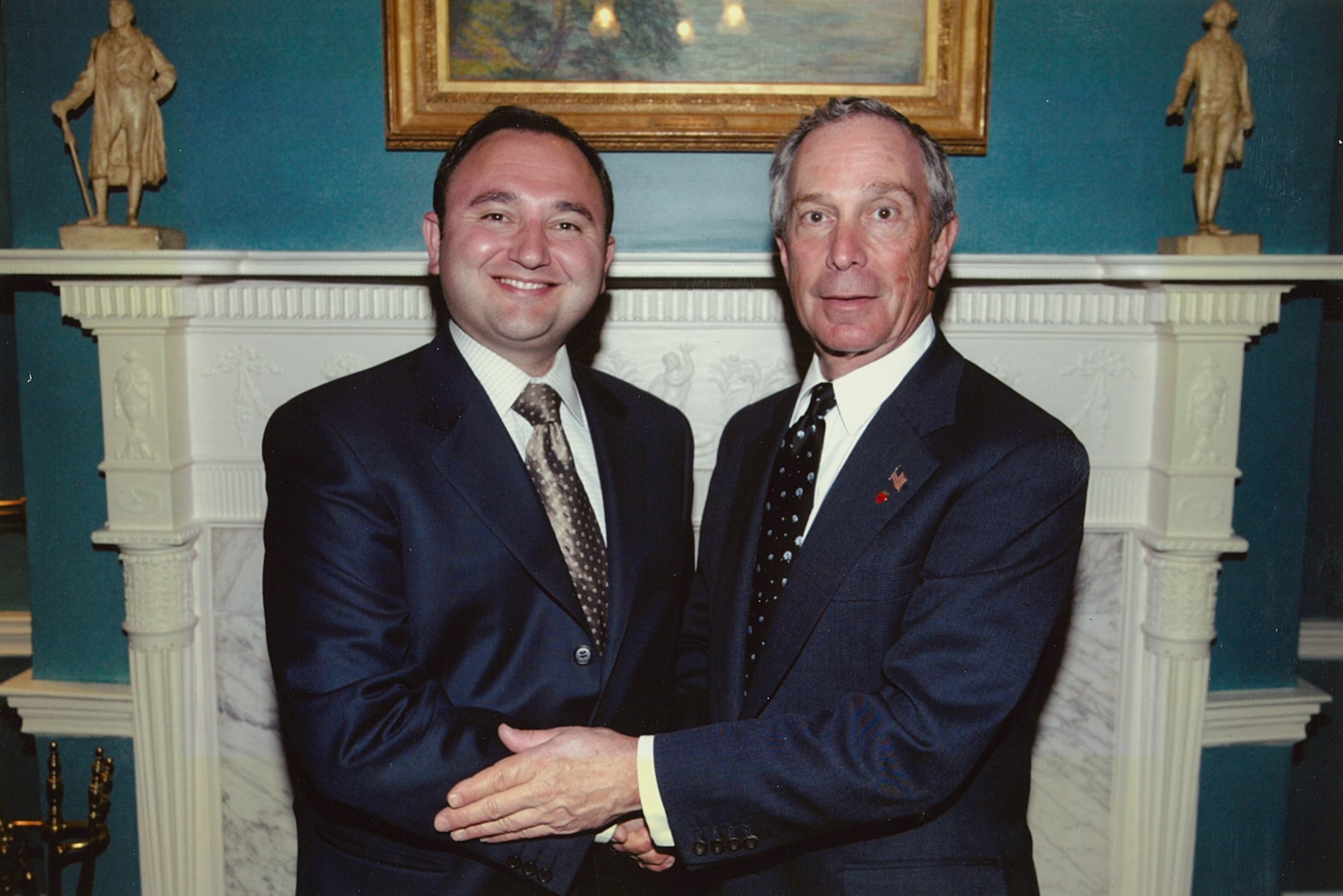 Michael Sherman with Michael Bloomberg. Courtesy of Michael Sherman.