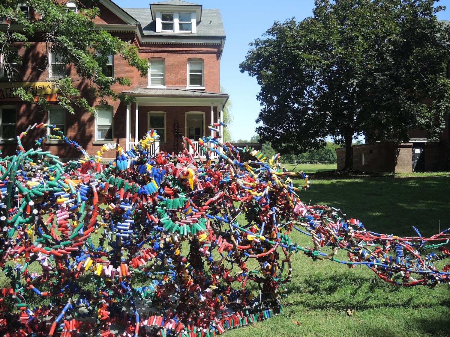 Margaret Roleke, Gun Club (2017) at the Governors Island Art Fair. Courtesy of Sarah Cascone.