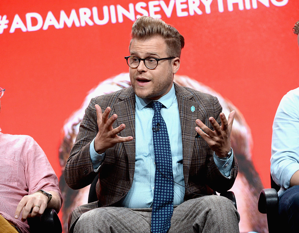 Creator/host Adam Conover speaks onstage during the 