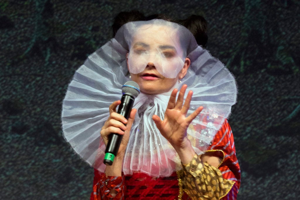 Björk will participate in the Moscow Biennial. (Photo by Santiago Felipe/Getty Images)