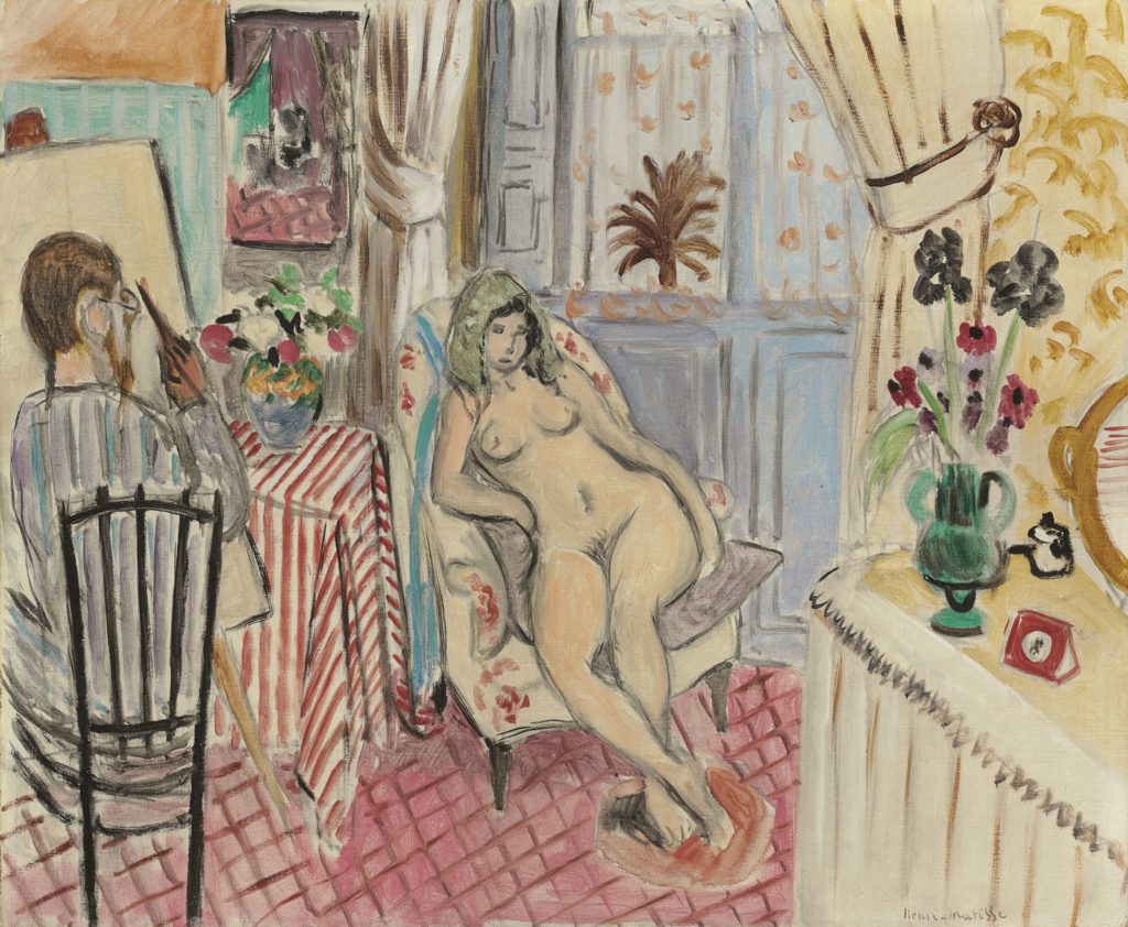 Henri Matisse's L'artiste et le modele nu (1921). Courtesy of Bernard Jacobson Gallery.
