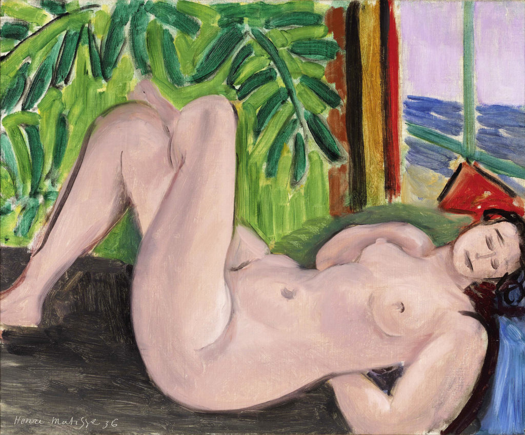 Henri Matisse's Nu aux jambes croisees (1936). Courtesy of Bernard Jacobson Gallery.