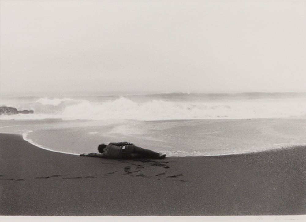Koji Enokura, Symptom—Sea, Body (P.W.-No. 40), 1972. Gelatin silver print, 33.2 x 42 cm. © Michiyo Enokura. Courtesy: Alison Bradley Projects, New York, and Tokyo Publishing House, Tokyo.