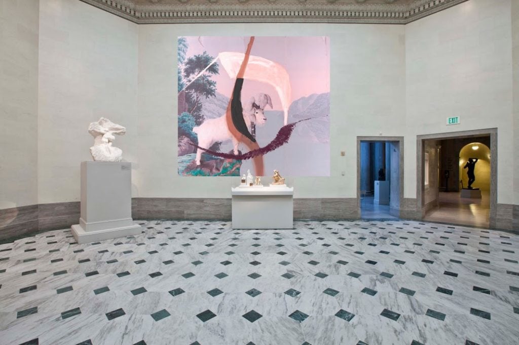 Artist installation proposal of "Julian Schnabel" at the Legion of Honor. Courtesy of the Fine Arts Museums of San Francisco.