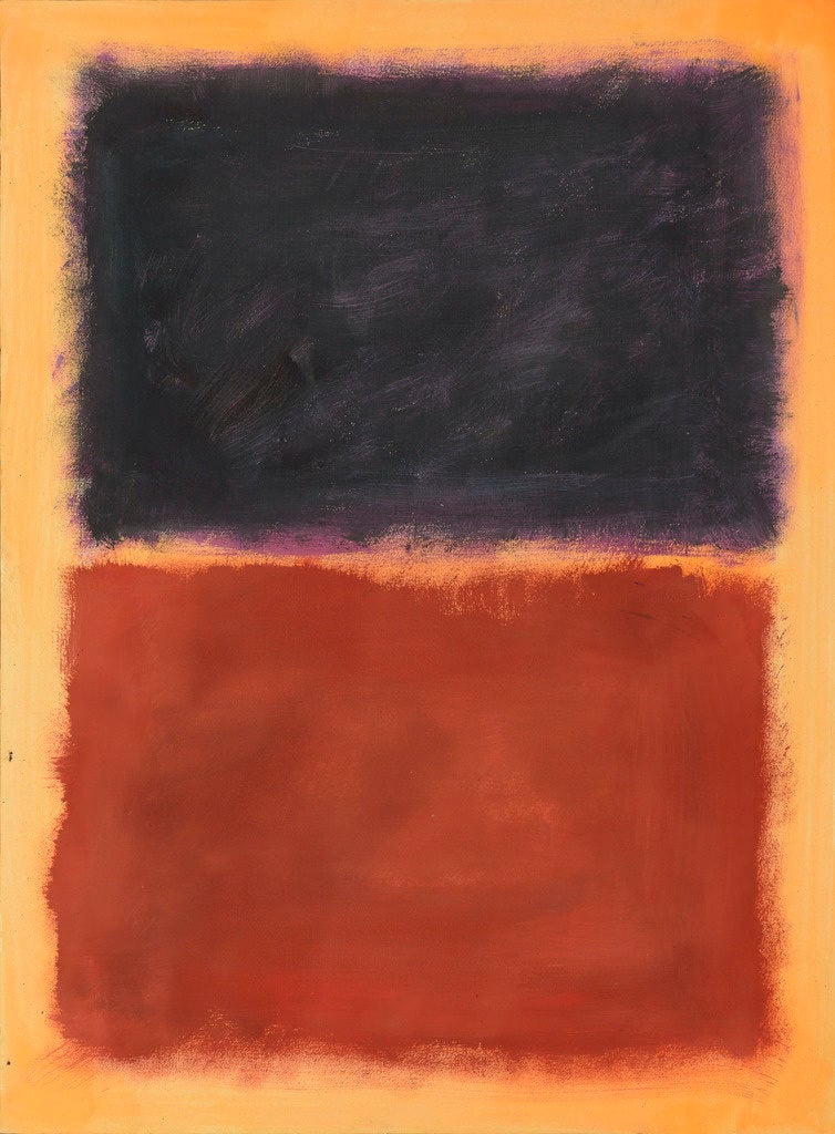 Pei-Shen Qian painting in the style of Mark Rothko, one of the Abstract Expressionist fakes sold by the Knoedler Gallery. Courtesy of Luke Nikas/the Winterthur Museum.