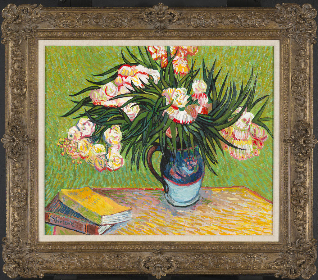 John Myatt’s copy of Vincent Van Gogh's <em>Oleanders</em> (2012). Courtesy of Washington Green Fine Art.