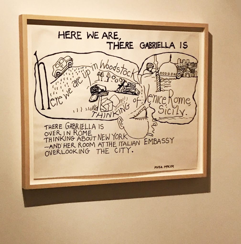 Drawing from "Philip Guston and The Poets" at Gallerie dell'Accademia in Venice.