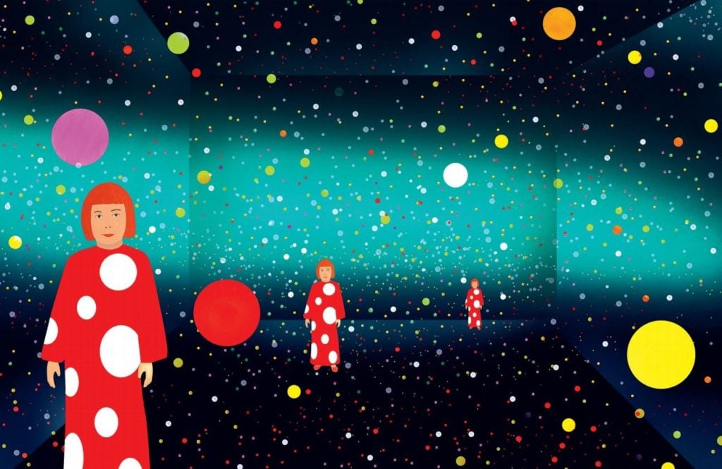 A spread from the Museum of Modern Art's forthcoming book on Yayoi Kusama.