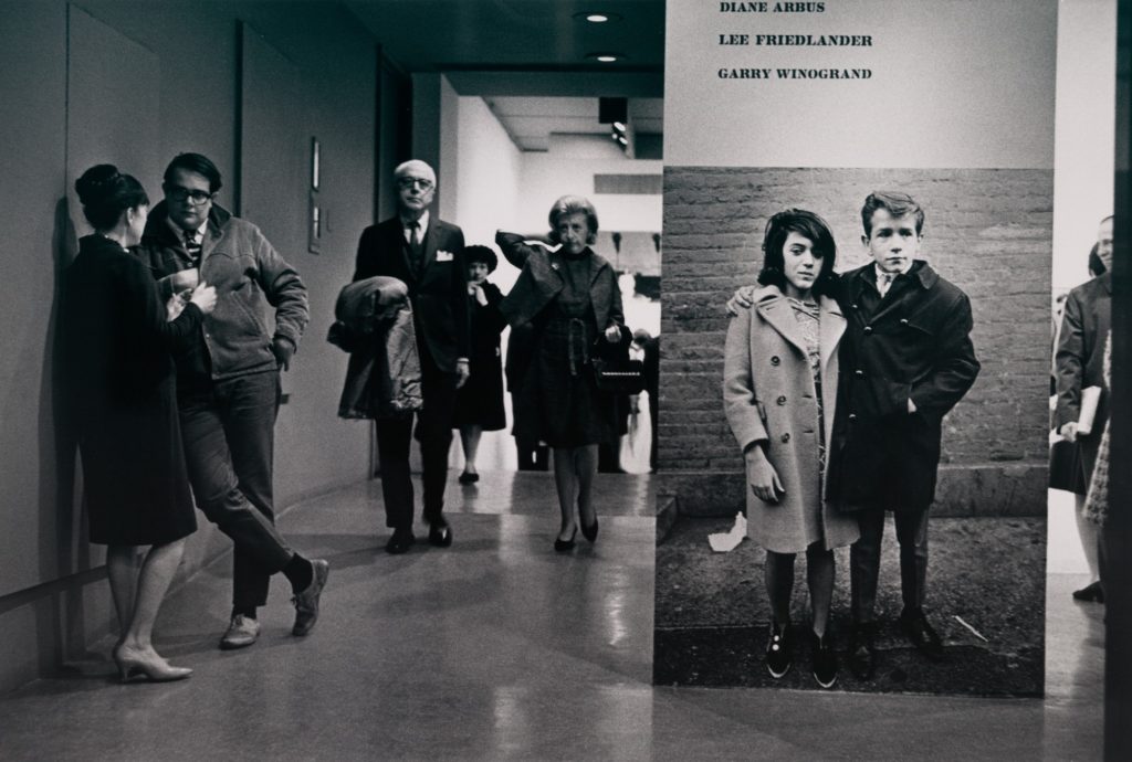 Opening of exhibition "New Documents" at MoMA, February 27, 1967. Museum of Modern Art Archives, NY.