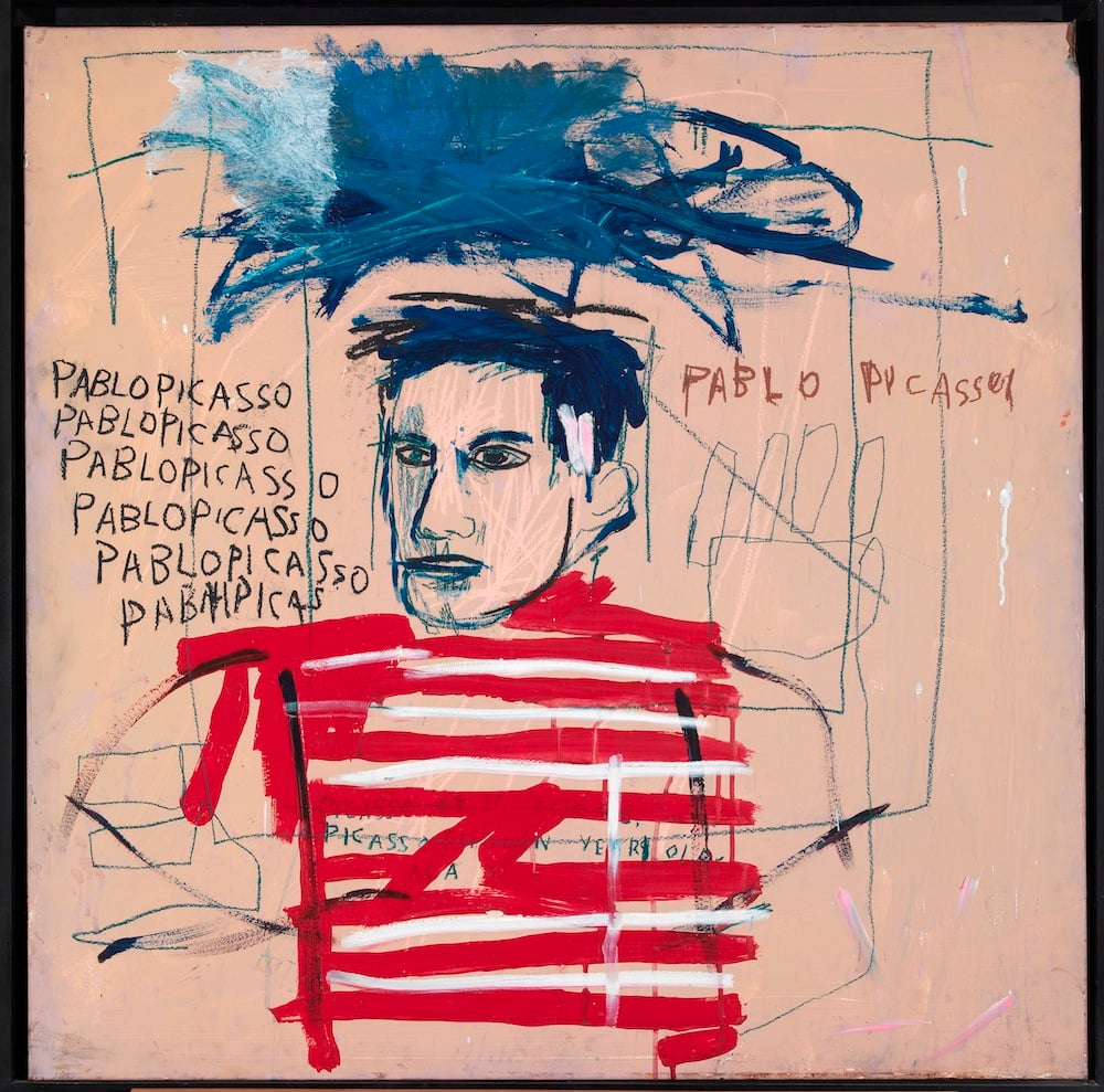 Jean-Michel Basquiat, Untitled (Pablo Picasso), 1984, private collection, Italy. © The Estate of Jean-Michel Basquiat. Licensed by Artestar, New York.