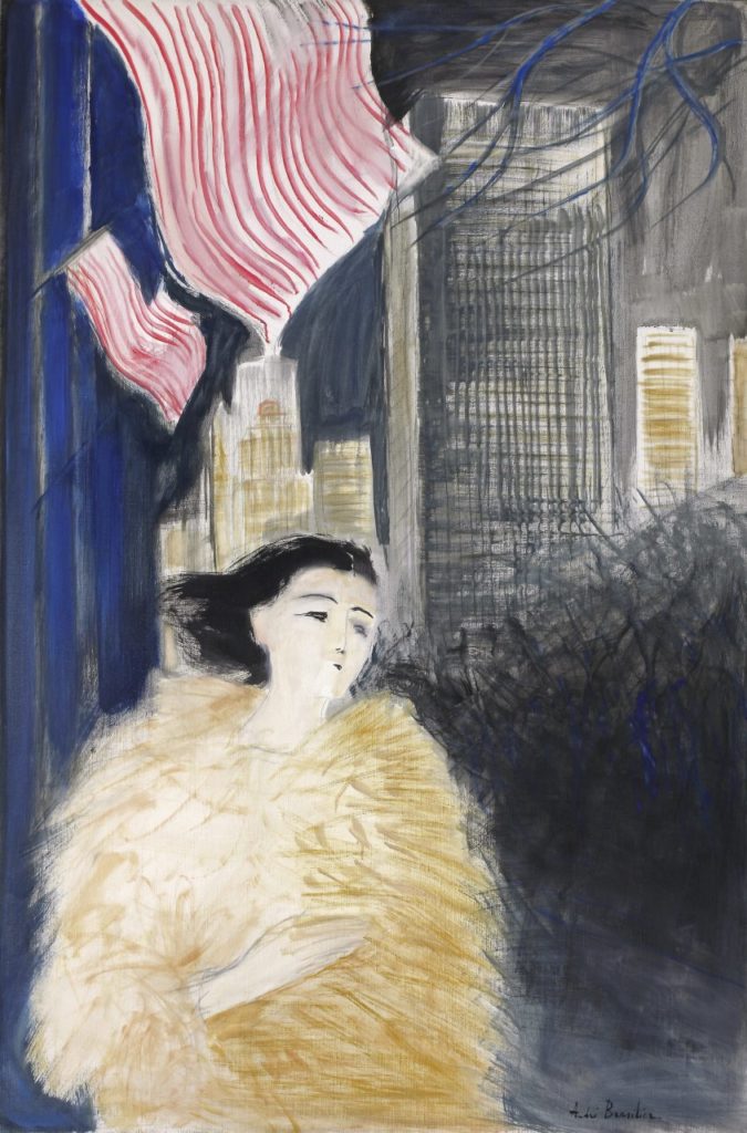 André Brasilier, <em>Soir à New York</em> (1994). Courtesy of Opera Gallery.