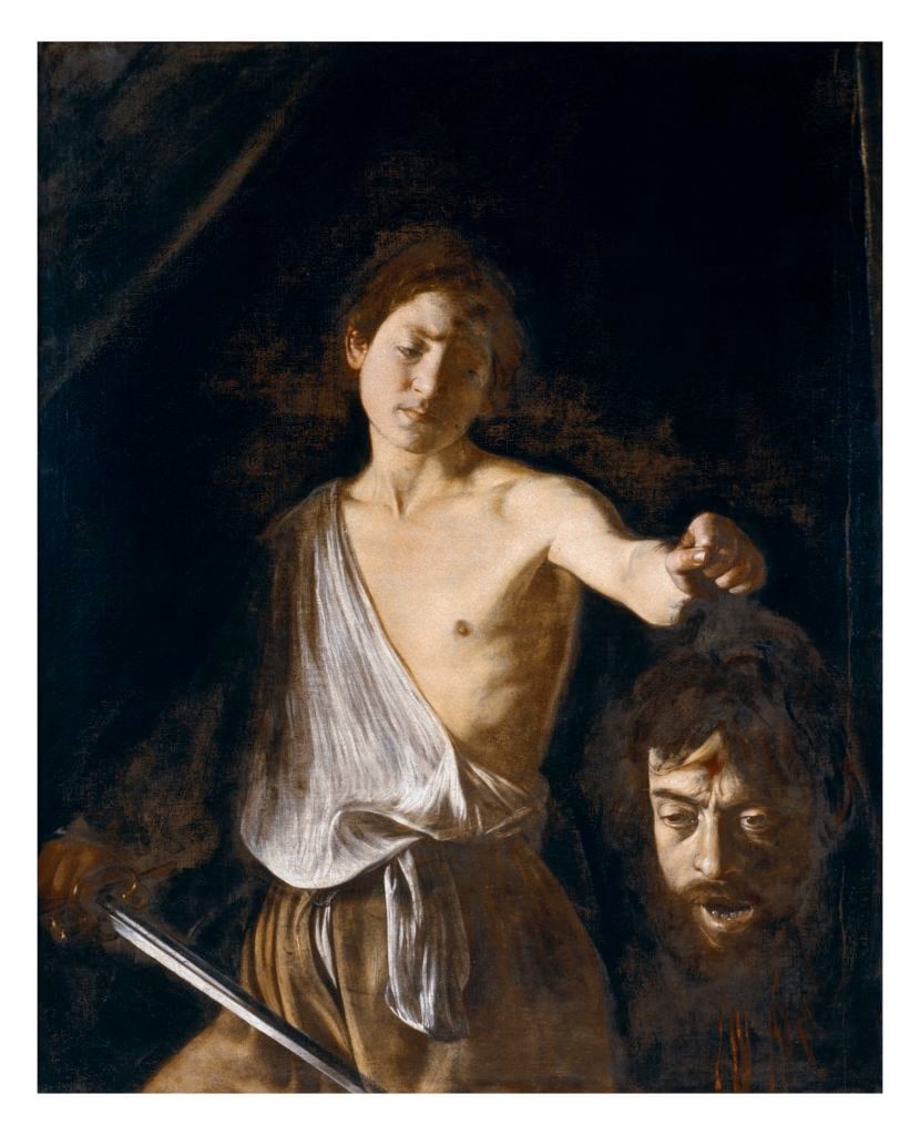 Caravaggio, David with The Head of Goliath, (1610). Copyright Ministry of Cultural Heritage and Activities and Tourism and Galleria Borghese.