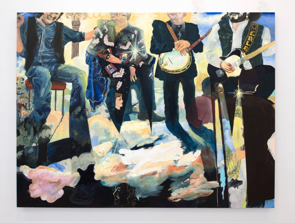 Celeste Dupuy-Spencer's George Jones Greeting the Newest Members of Heaven's Band (2017). Courtesy of the artist and Marlborough Contemporary New York.
