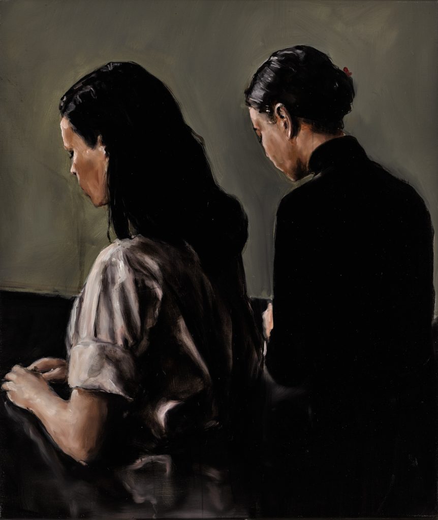 Michaël Borremans, TWO 2004. Courtesy of Sotheby's.