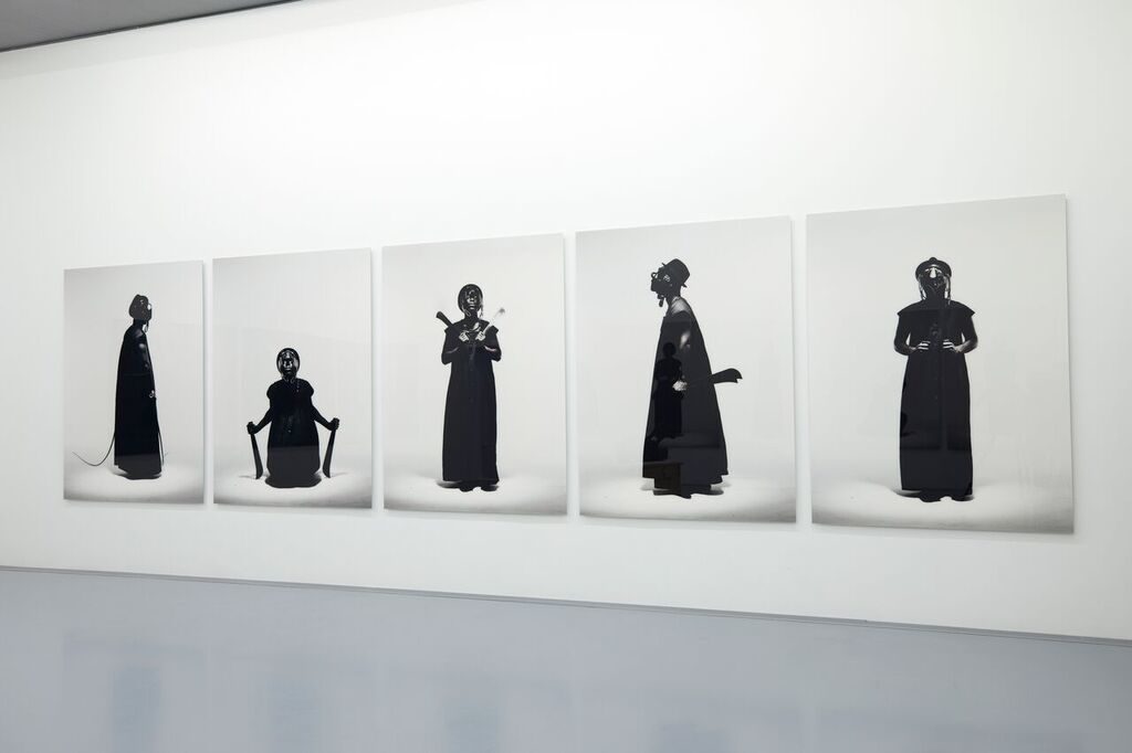 Installation view of an untitled series of photographs from 2012 by Mohau Modisakeng. Courtesy of Zeitz MOCAA.