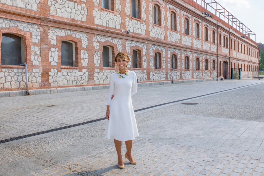 Patrizia Sandretto Re Rabaudengo at Matadero Madrid, which will host her new foundation. Photo Benedetta Mascalch.