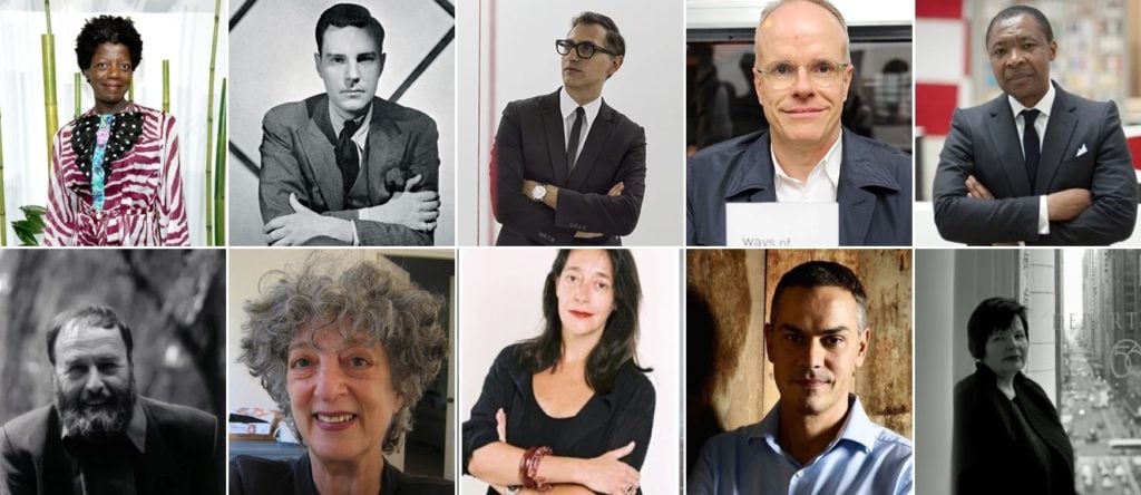 Top curators, including Thelma Golden, Harald Szeemann, Marcia Tucker, and more.
