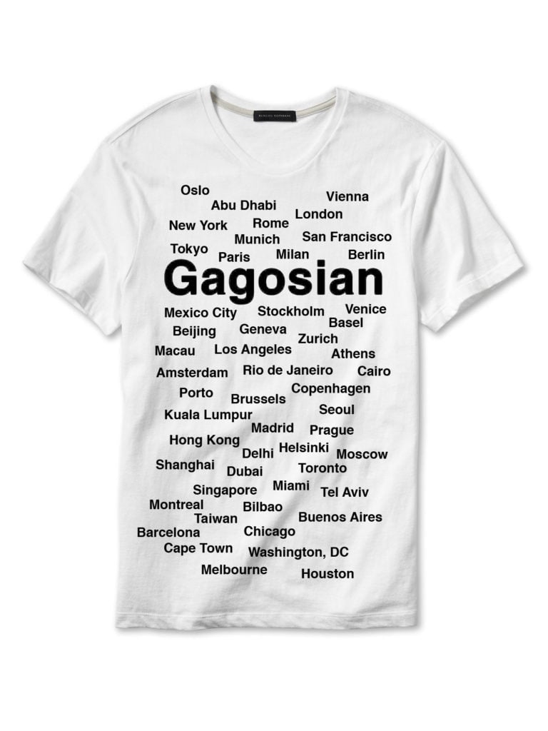 It's a Gagosian world. Image courtesy of Kenny Schachter.