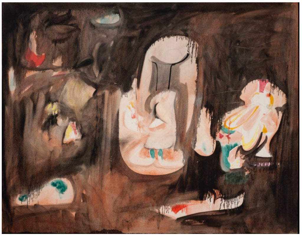 Arshile Gorky, <em>Pastoral</em> (circa 1947). Courtesy of Hauser & Wirth. © 2017 the Arshile Gorky Foundation/Artists Rights Society (ARS), New York. Photo: Constance Mensh for the Philadelphia Museum of Art.
