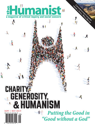 A recent issue of <i>The Humanist<i>.