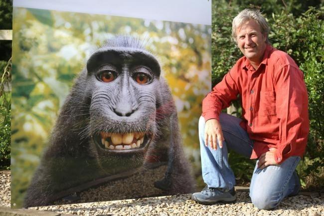 David Slater with the now infamous monkey selfie. Image © David Slater Photography.