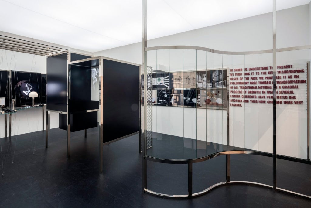László Moholy-Nagy, "Room of the Present," constructed 2009 from plans and other documentation dated 1930, Van Abbemuseum, Eindhoven.